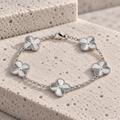 Pulsera Trebol Plateado